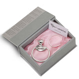Sterling Silver Gift Set <br> With Pacifier & Flat Ring Rattles