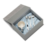 Sterling Silver Gift Set <br> With ABC Cup, ABC Spoon, ABC Spoon & Fork Set