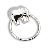 Sterling Silver Rattle & Teether - Elephant Ring