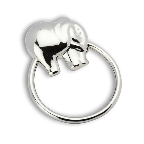 Sterling Silver Rattle & Teether - Elephant Ring