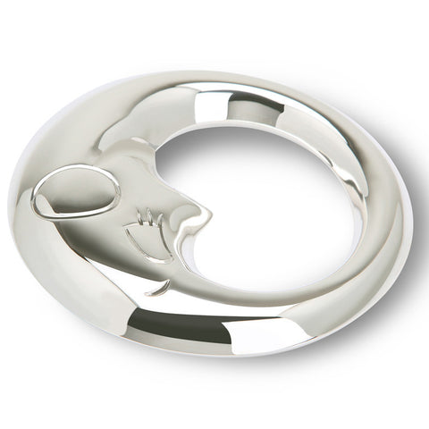 Sterling Silver Rattle - Moon