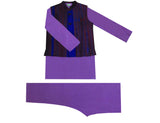 Krishna Mehta Textured Vest with A Kurta Churidar