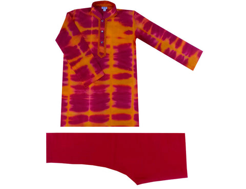 Krishna Mehta Tie-Dye Kurta Churidar Set