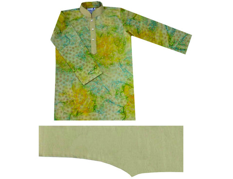 Krishna Mehta Printed Kurta Churidar Set