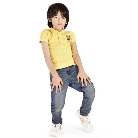 Short T-Shirt with Handsome Like Dad Motif
