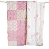 Kantha Quilt - Pink Patchwork