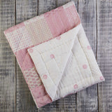 Kantha Quilt - Pink Patchwork