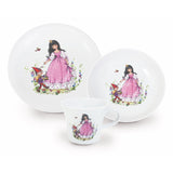 3 Piece Porcelain Crockery Set <br> Snow White