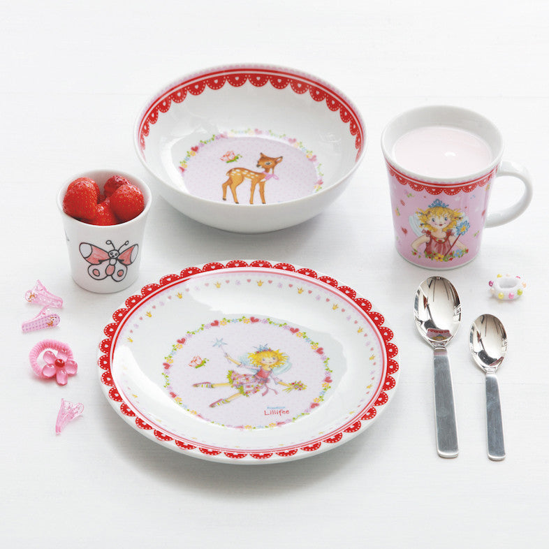 4 Piece Porcelain Crockery Set <br> Princess Lillifee