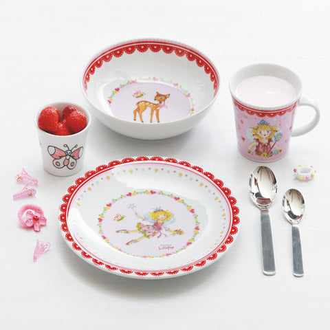 4 Piece Porcelain Crockery Set <br> Princess Lillifee