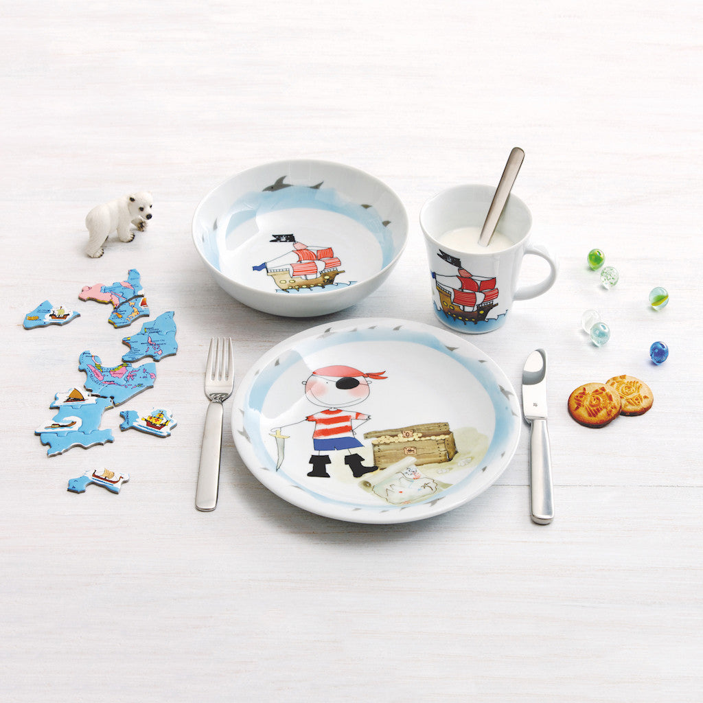 3 Piece Porcelain Crockery Set <br> Treasure Pirate