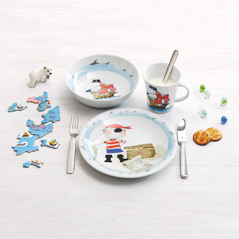 3 Piece Porcelain Crockery Set <br> Treasure Pirate