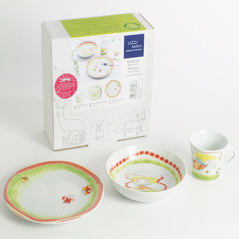 3 Piece MAGIC GRIP Porcelain Crockery Set <br> Flower Fairy