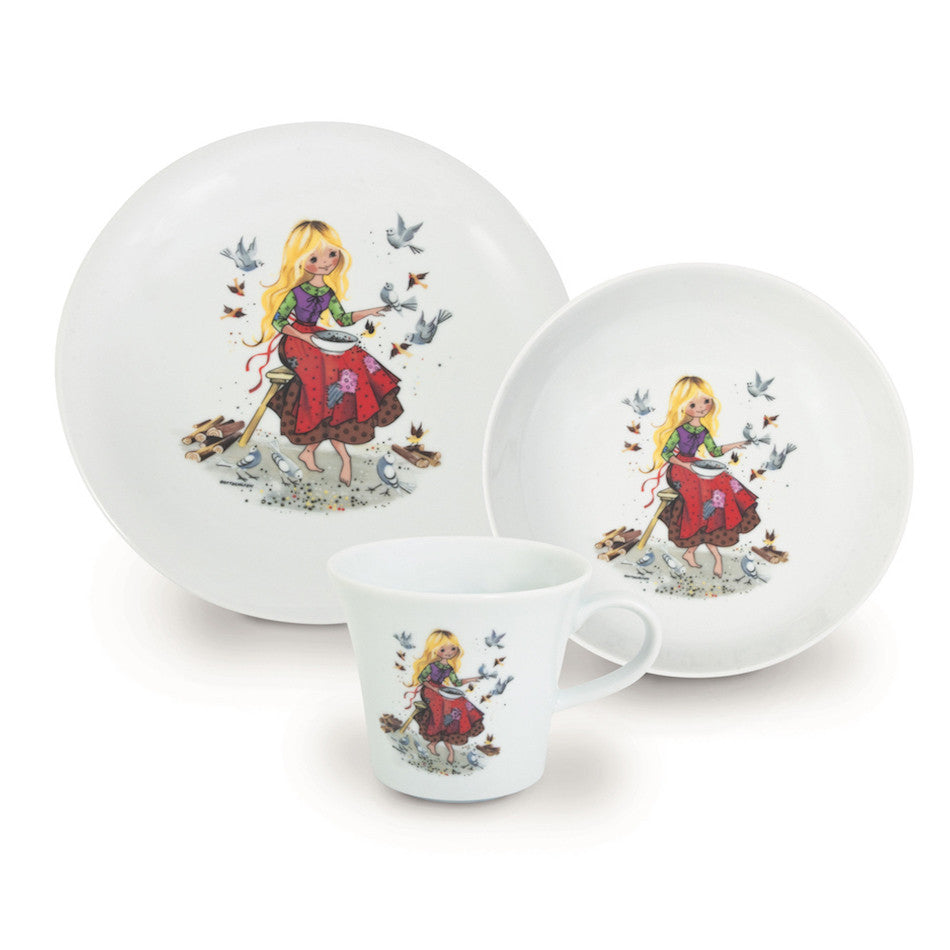 3 Piece Porcelain Crockery Set <br> Cinderella