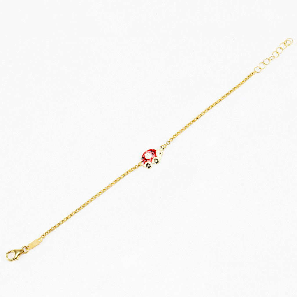Beetle Bracelet in  9K Gold