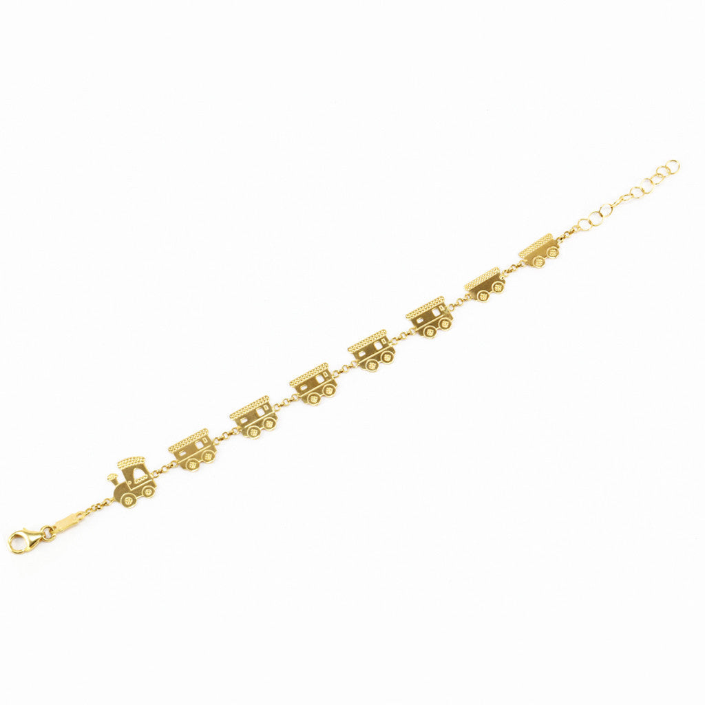 Train Bracelet in 9K Gold