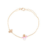 9K Gold Angel Fairy Bracelet