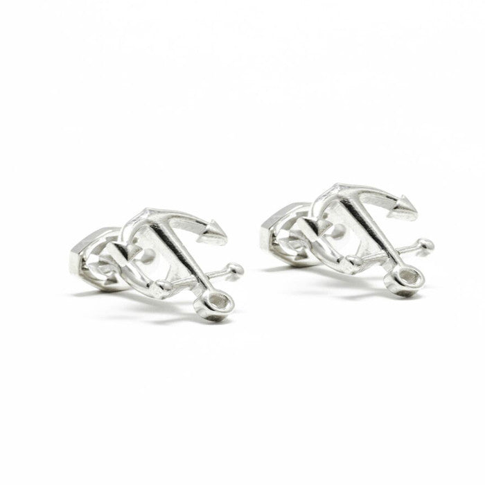 Anchor Cufflinks in 925 Sterling Silver