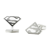 Superman Cufflinks in 925 Sterling Silver