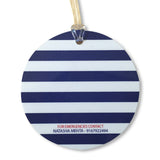 Luggage Tags- Nautical (Round) <br> Set of 2