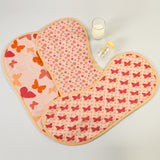 Spring Flutters Muslin Burp Cloths <br> Set of 3