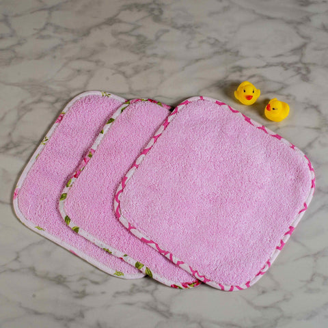 La Rose Wash Cloths <br> Set of 3