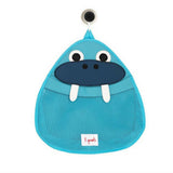 3 Sprouts Blue Walrus Bath Storage
