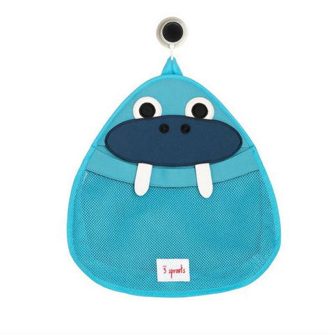 3 Sprouts Blue Walrus Bath Storage