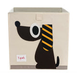 3 Sprouts Brown Dog Storage Box