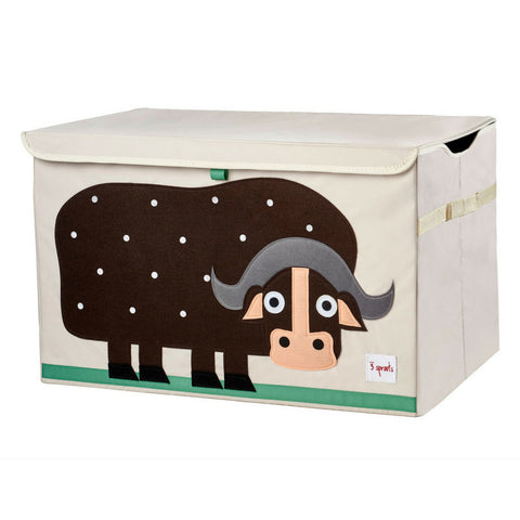 3 Sprouts Brown Buffalo Toy Chest