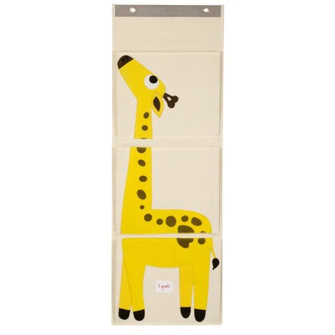 3 Sprouts Yellow Giraffe Wall Organiser