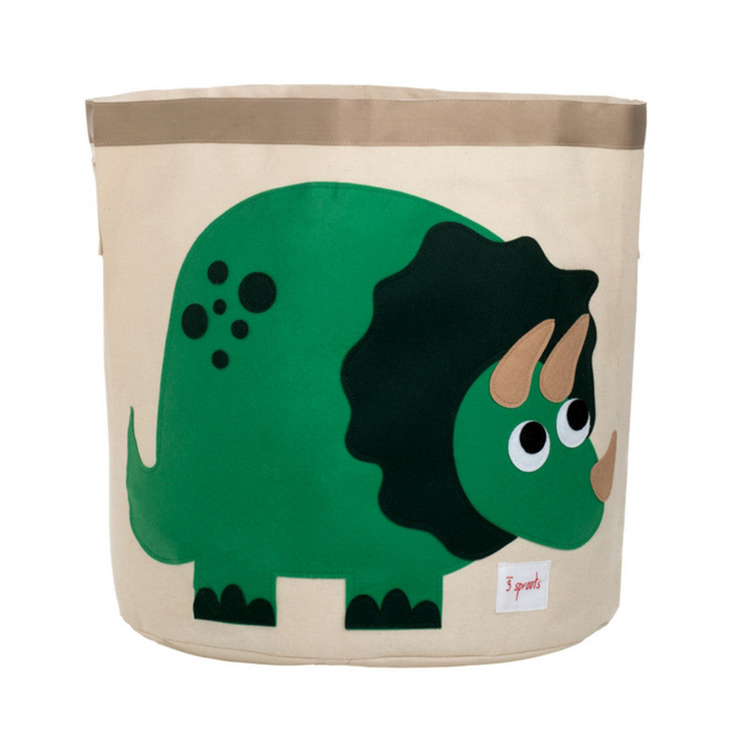 3 Sprouts Green Dinosaur Storage Bin
