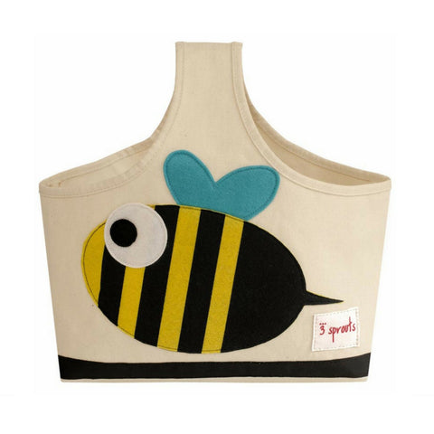 3 Sprouts Black & Yellow Bee Storage Caddy