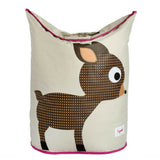 3 Sprouts Pink Deer Laundry Hamper