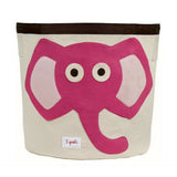 3 Sprouts Pink Elephant Storage Bin