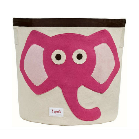 3 Sprouts Pink Elephant Storage Bin
