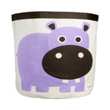 3 Sprouts Purple Hippo Storage Bin