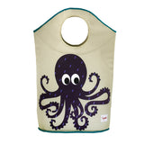 3 Sprouts Purple Octopus Laundry Hamper