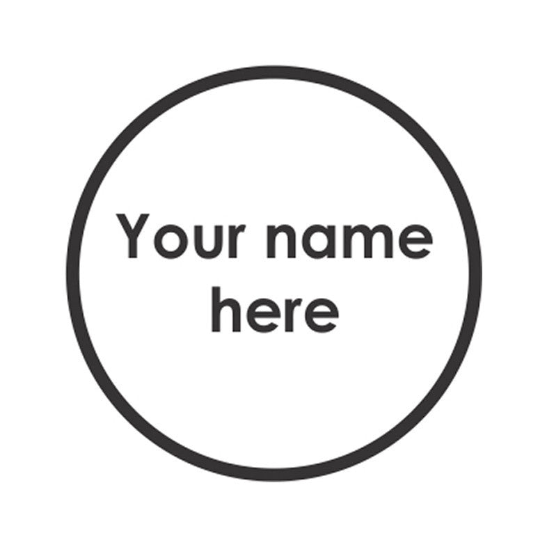 Plain Round Iron on Labels<br> <span style="font-size: 11px; font-family:Helvetica,Arial,sans-serif;">Pack of 30 | Pack of 60</span>