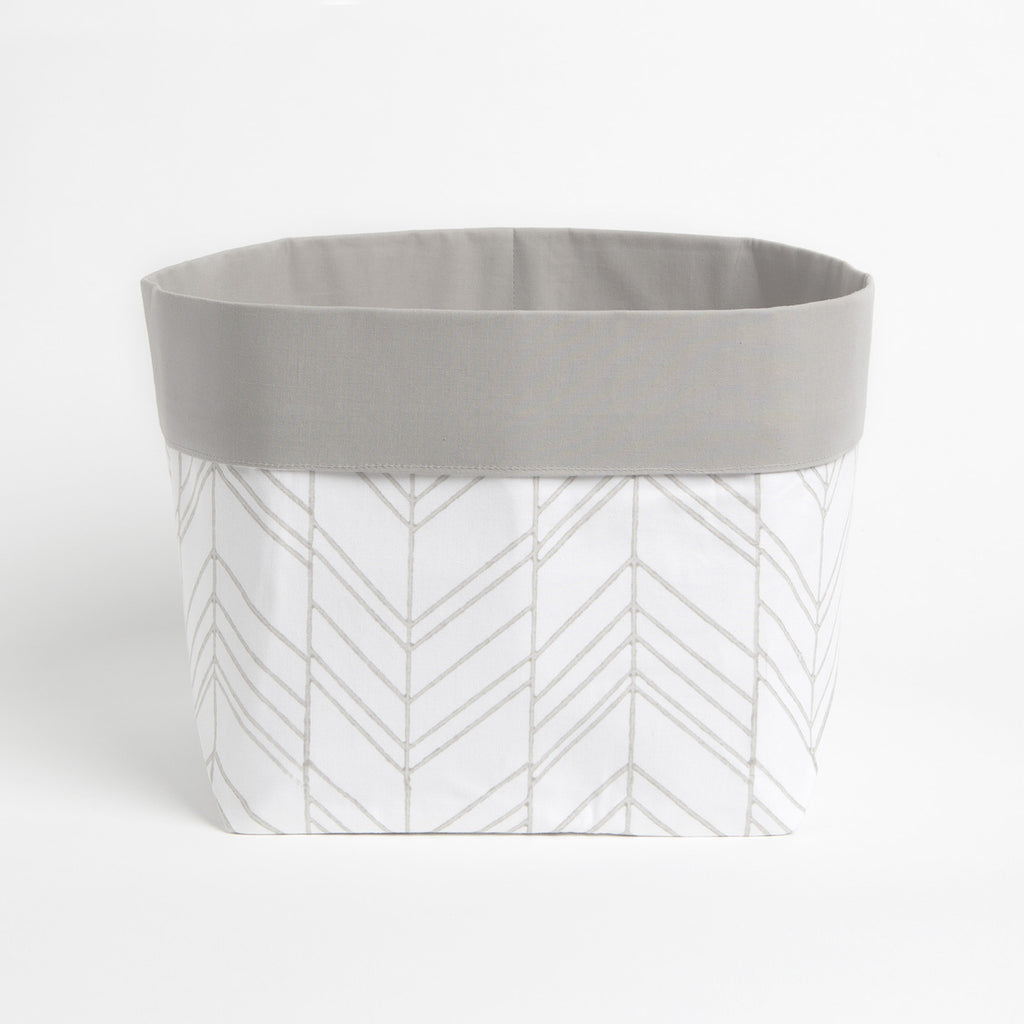 Fabric Storage Baskets <br> Multicolour Bear, Set of 2<br><span style="font-size: 10px;">Can be Personalised</span>