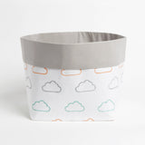 Fabric Storage Baskets <br> Green Cloud, Set of 2<br><span style="font-size: 10px;">Can be Personalised</span>