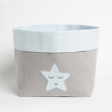 Fabric Storage Baskets <br> Blue Star, Set of 2<br><span style="font-size: 10px;">Can be Personalised</span>