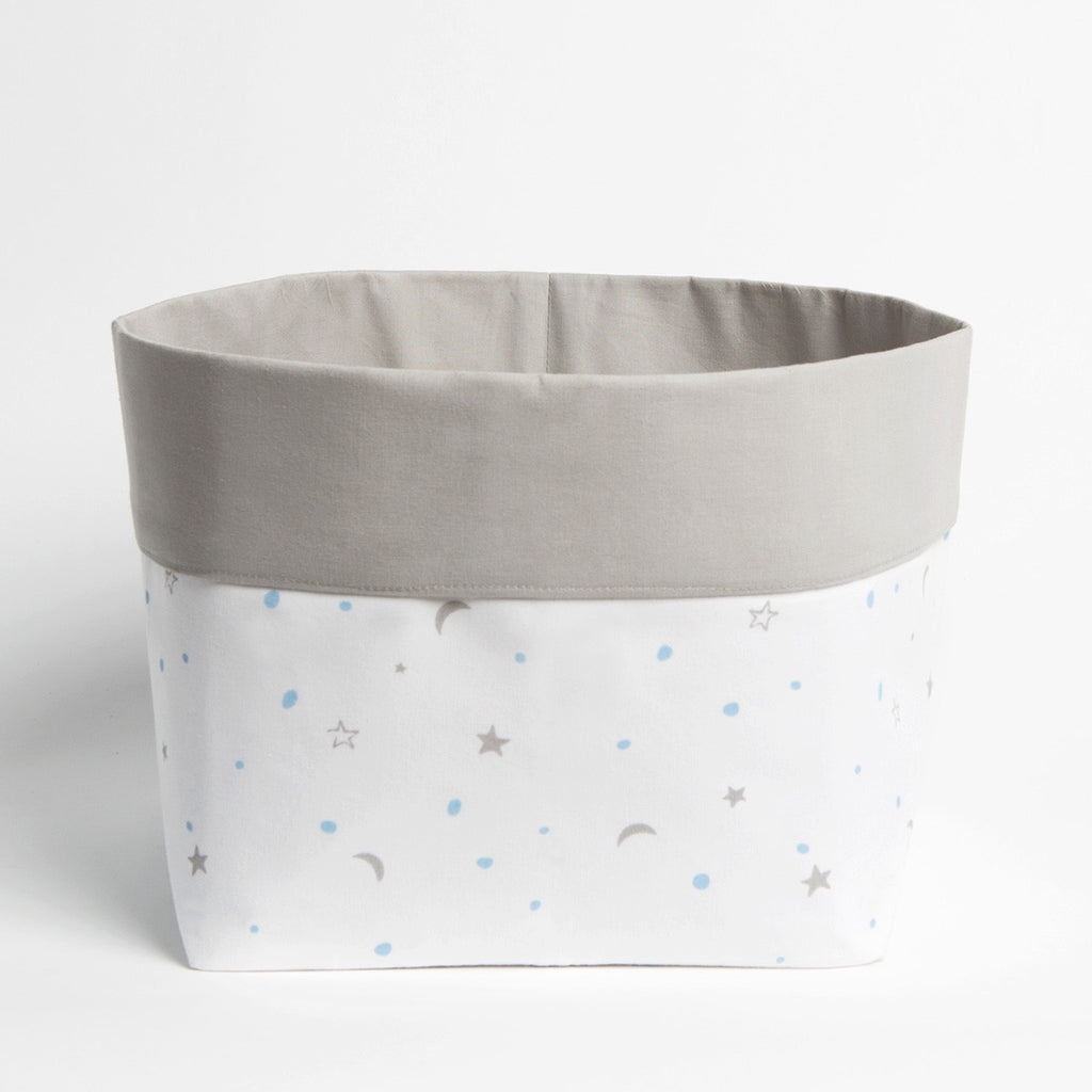 Fabric Storage Baskets <br> Blue Star, Set of 2<br><span style="font-size: 10px;">Can be Personalised</span>