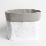 Fabric Storage Baskets <br> Pink Star, Set of 2<br><span style="font-size: 10px;">Can be Personalised</span>