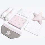 Baby Rock My Crib Gift Basket <br> Pink Star<br><span style="font-size: 10px;">Can be Personalised</span>