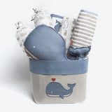 Baby Rock My Crib Gift Basket <br> Blue Whale<br><span style="font-size: 10px;">Can be Personalised</span>