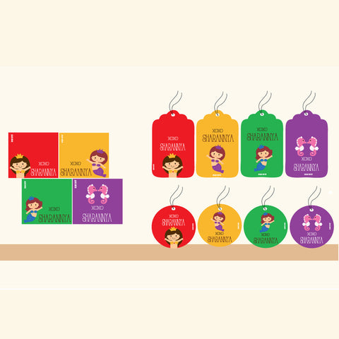 Gift Tag Set <br/>Mermaids Theme