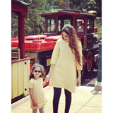 Mom and Me - Girls Matching Stylish Ikat Dress Set