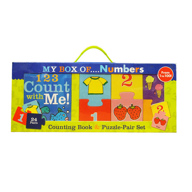 My Box of Numbers - Counting Book & Puzzle-Pair Set<br> <span style="font-size: 11px; font-family:Helvetica,Arial,sans-serif;">From 1 to 100</span>