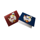 Personalised Notecards with Envelopes<br/>Little Champs <br><span style="font-size: 10px;">Set of 12</span>